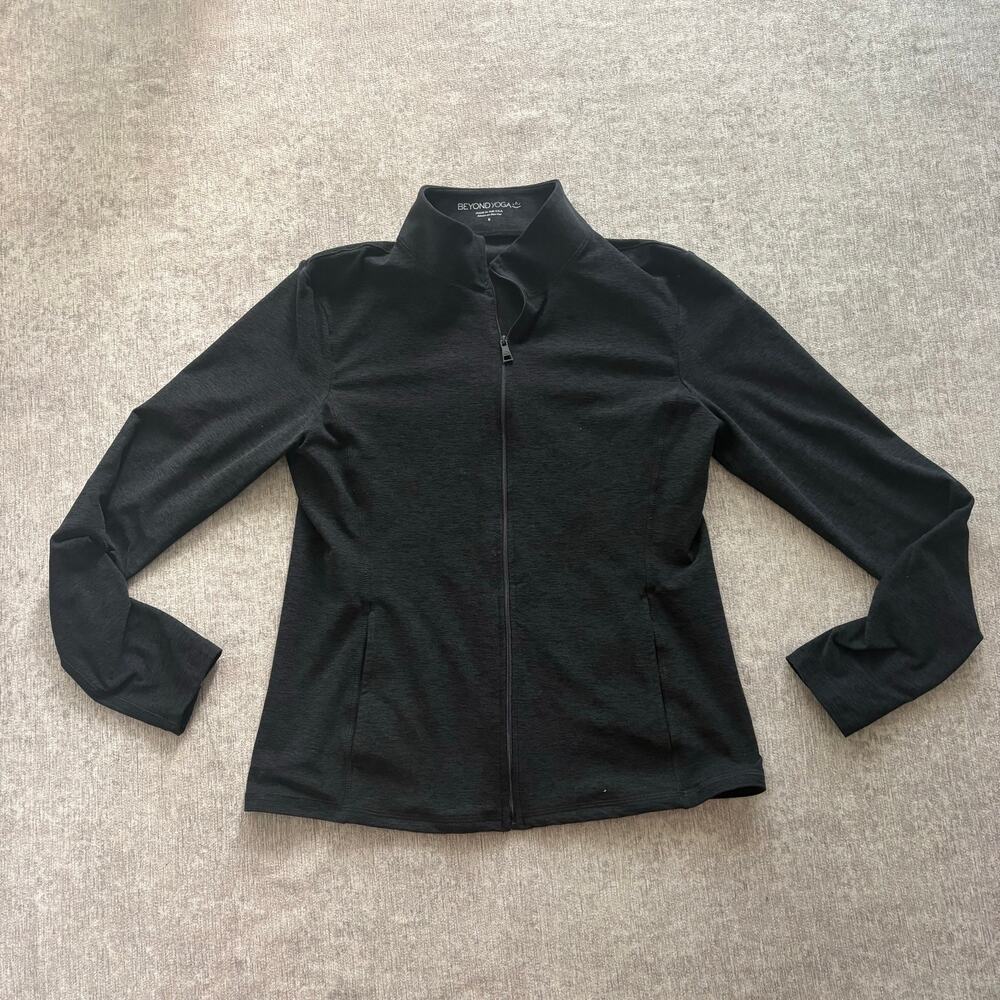 Beyond Yoga Black Zip Jacket